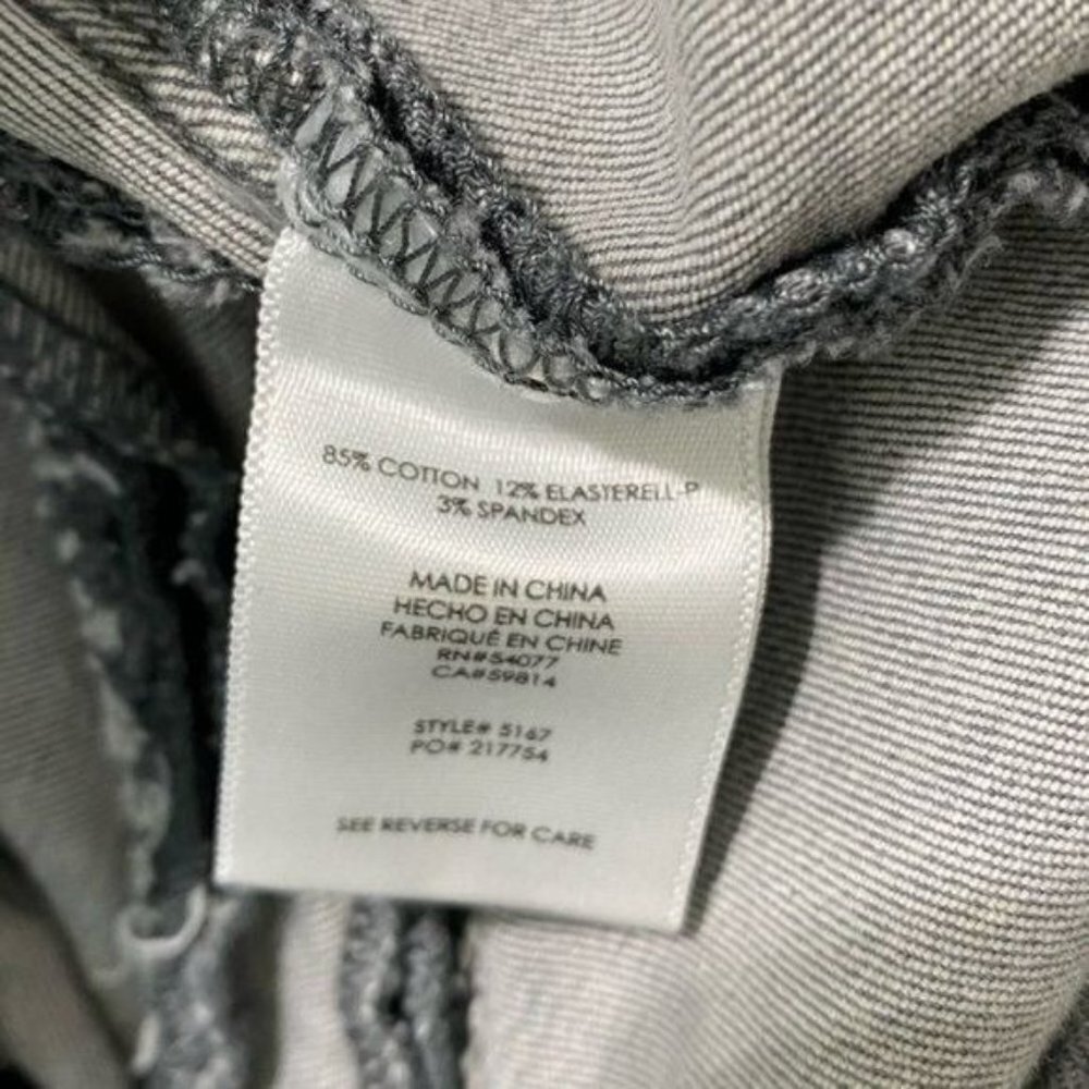 Cabi Gray Skinny Low Rise Stretchy Jeans Size 2 - Picture 7 of 9